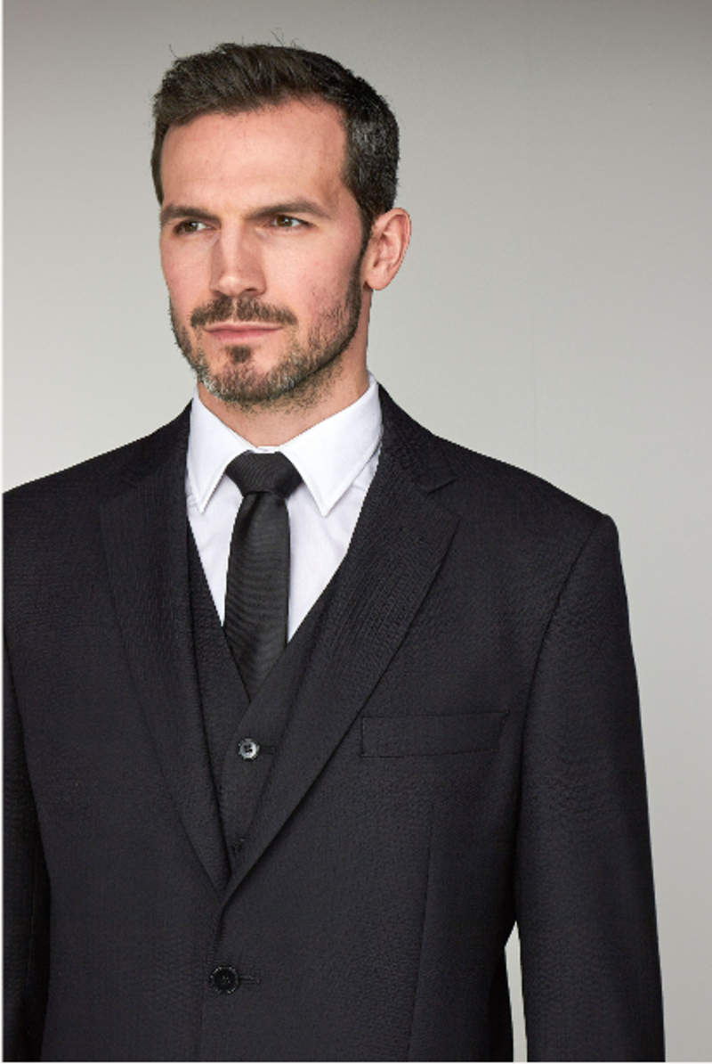 Scott By The Label Masonic Classic Jacket Herringbone Black SS10140J2   -2